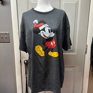 Delta Gray Short Sleeve Tee with Cartoon Design